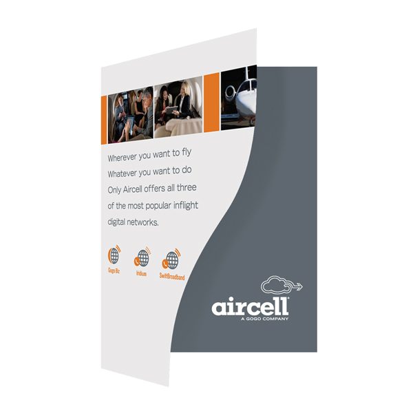 Aircell Airplane Presentation Folder (Front Open View)