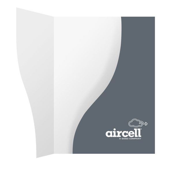 Single Pocket Presentation Folders for Aircell (Inside View)