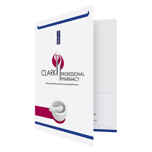Clark Pharmaceutical Presentation Folder (Front Open View)
