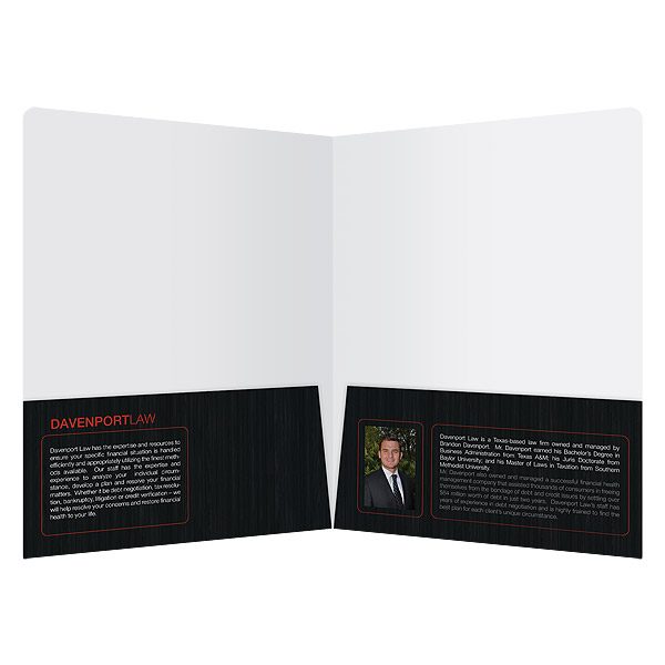 Davenport Law Firm Marketing Folder (Inside View)