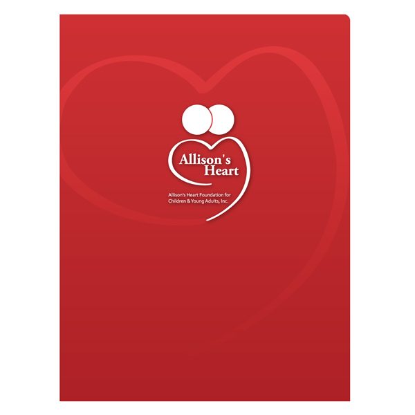 Allison's Heart Foundation Presentation Folder (Front View)