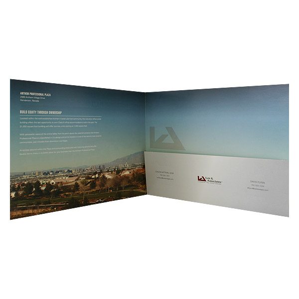 Anthem Professional Pocket Folder Design (Inside View)