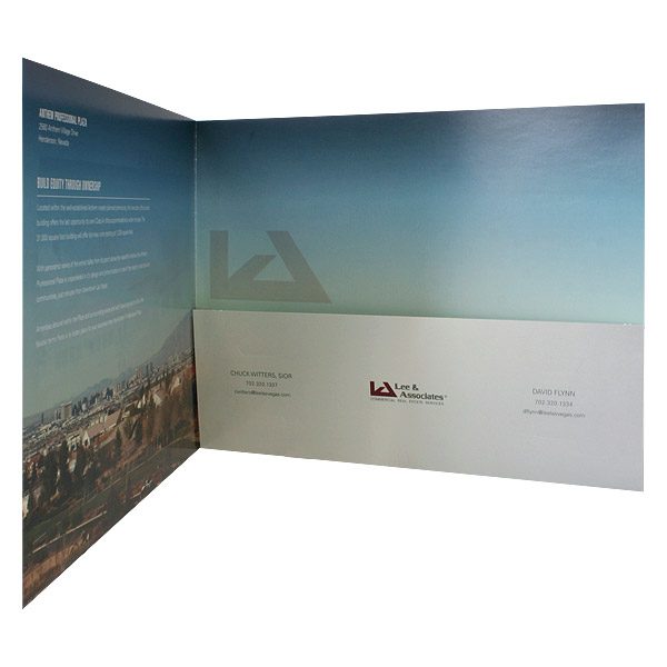 Anthem Professional Single Pocket Folder (Inside Right View)