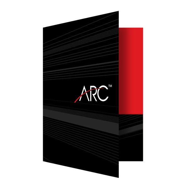 Professional Presentation Folders for ARC (Front Open View)