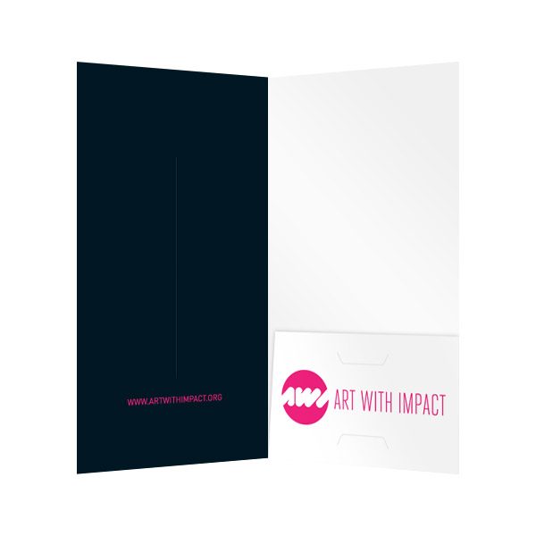 DVD Presentation Folders for Art with Impact (Inside View)