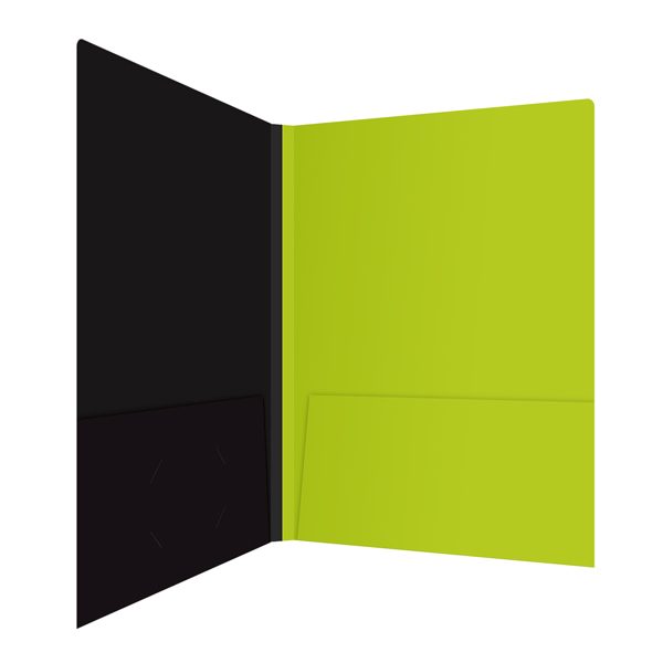 Associated Press Lime Green Pocket Folder (Inside Right View)