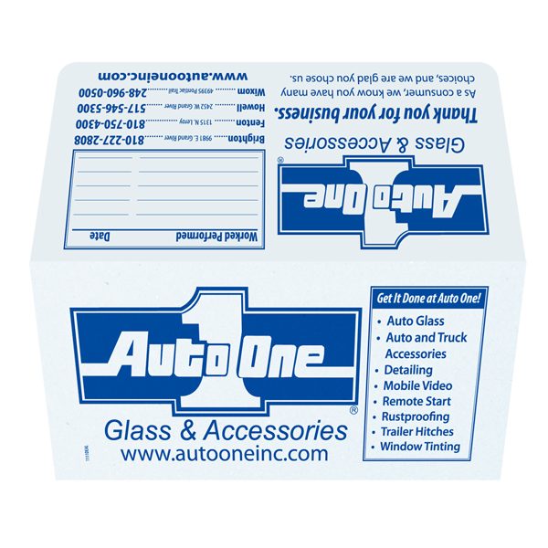 Auto One Glass Repair Presentation Folder (Front and Back View)