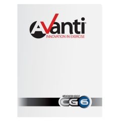 Avanti Fitness White Gloss Presentation Folder (Front View)