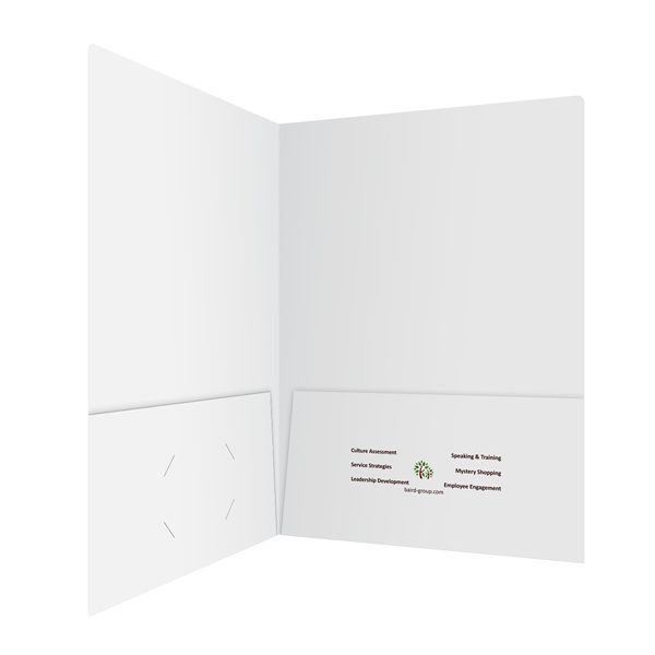 Baird White 2-Pocket Folder (Inside Right View)