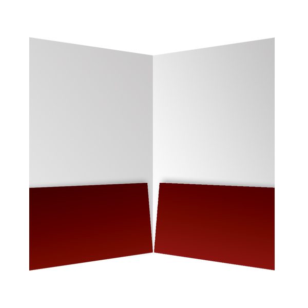 Bill Horace Band Deep Red 2-Pocket Folder (Inside View)