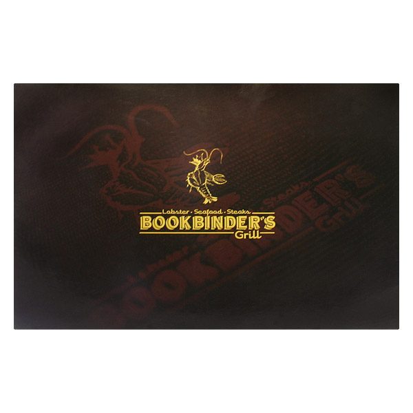 Bookbinder's Grill Restaurant Presentation Folder (Front View)