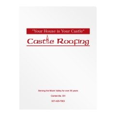 Castle Roofing Company Presentation Folder (Front View)