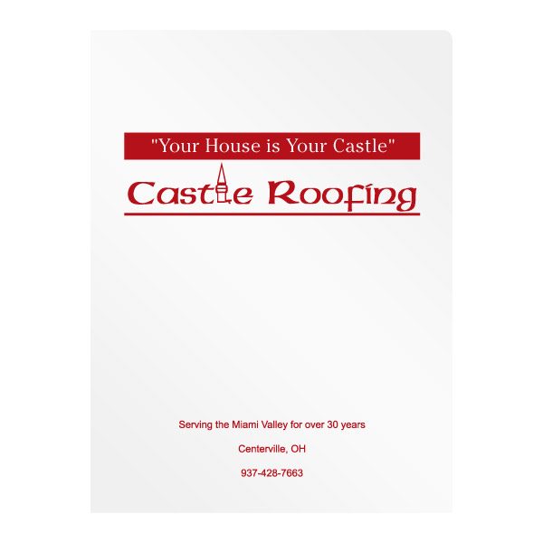 Castle Roofing Company Presentation Folder (Front View)