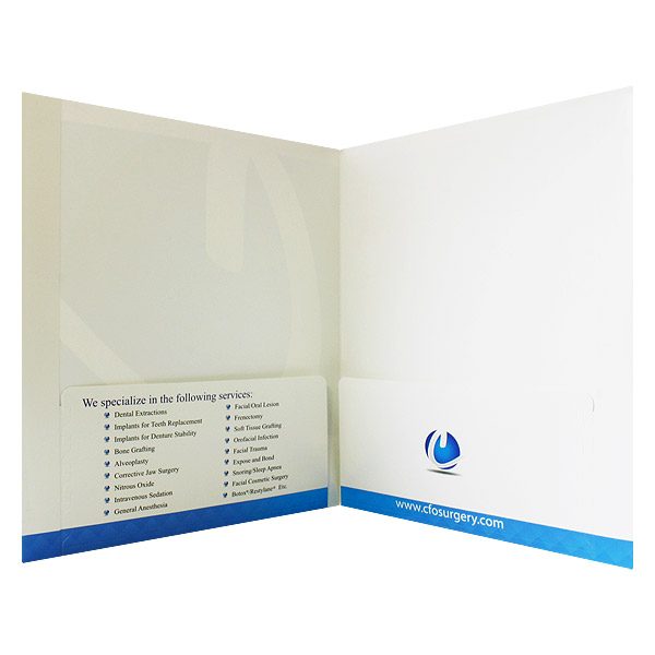 Contemporary Surgery Designer Presentation Folder (Inside View)