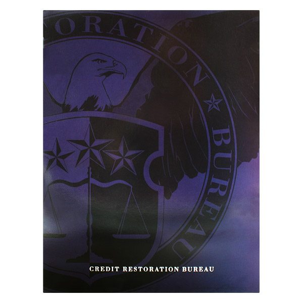 Credit Restoration Bureau Presentation Folder (Front View)