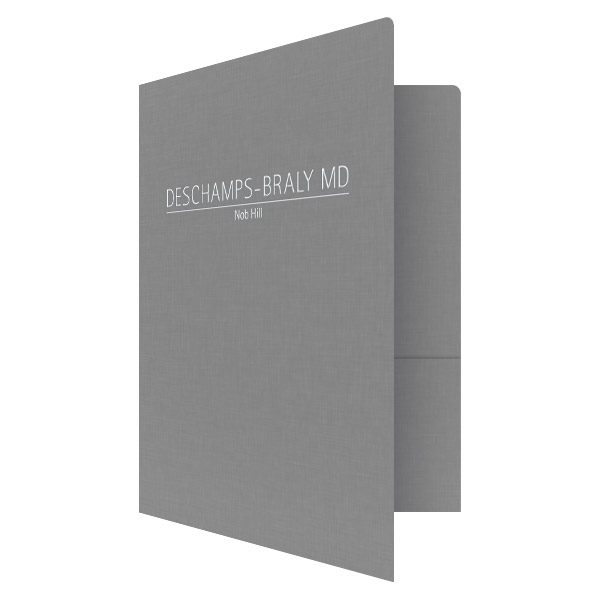 Medical Doctor Presentation Folders by Deschamps-Braly (Front Open View)