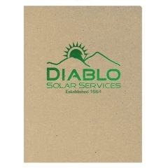 Diablo Solar Services Recycled Pocket Folder (Front View)