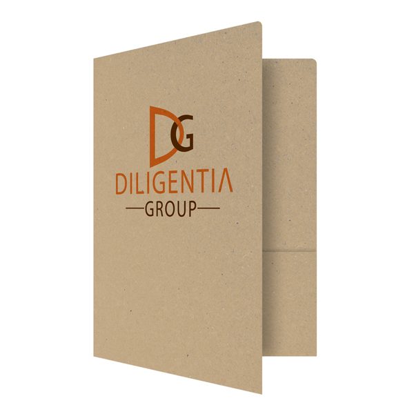 Private Investigator Presentation Folders for Diligentia Group (Front Open View)