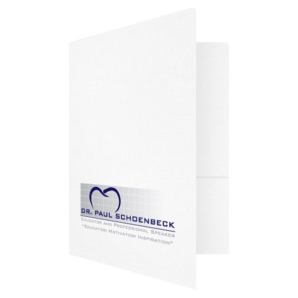 Dr. Paul Schoenbeck Dentist Presentation Folder (Front Open View)