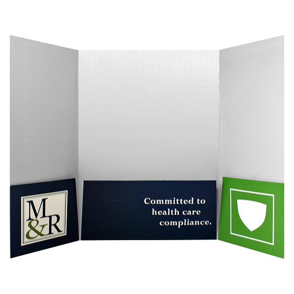 Gatefold Presentation Folder Design (Inside Flap View)