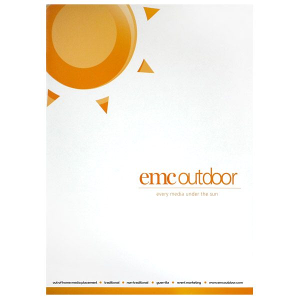 EMC Outdoor Advertising Presentation Folder (Front View)