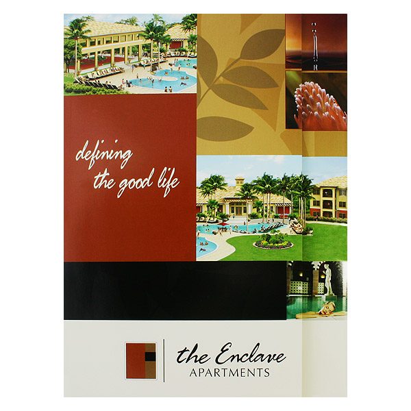 Enclave Luxury Apartments Presentation Folder (Front View)