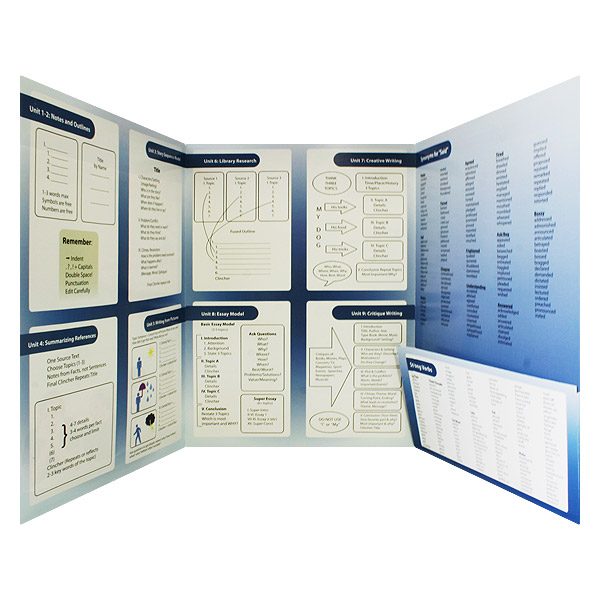 Excellence In Writing Chart Presentation Folder (Inside Pocket View)