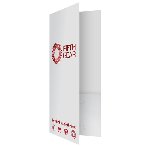 4x9 Pocket Folders for Fifth Gear Marketing (Front Open View)