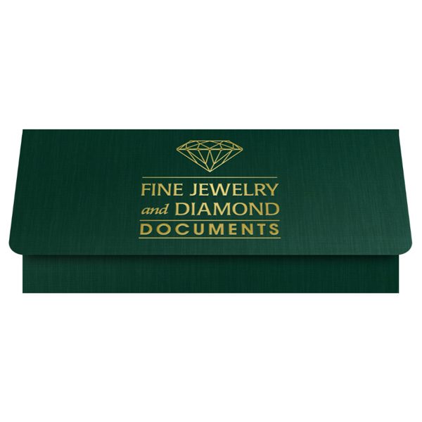 Fisher Diamonds Jeweler Presentation Folder (Front Open View)