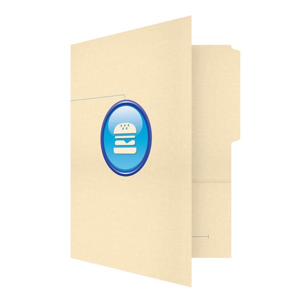 Hamburger Company Media Production Folder (Front Open View)