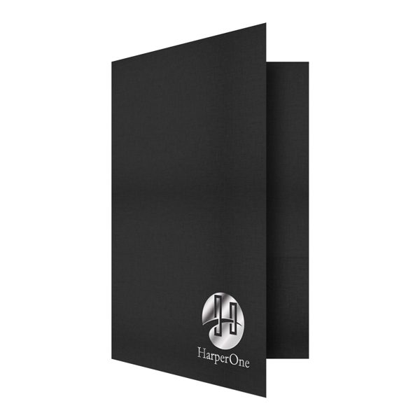 HarperCollins Foil Stamped Presentation Folder (Front Open View)