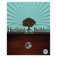 Hartland Builders Wood Grain Presentation Folder (Front View)