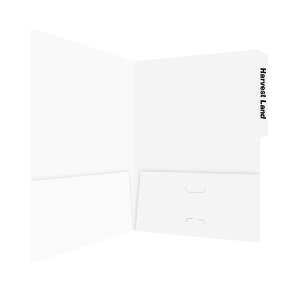 Harvest Land 2-Pocket Tab File Folder (Inside Right View)