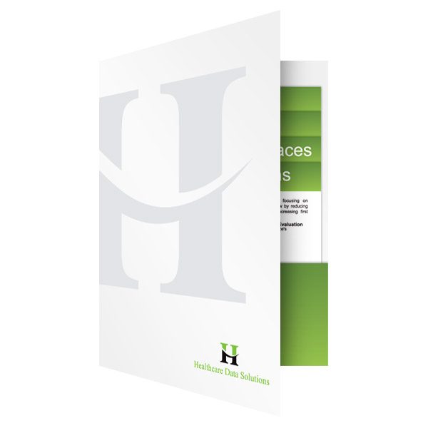 HDS Bi-Fold Presentation Folders (Front Open View)