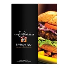 Heritage Fare Specialty Food Presentation Folder (Front View)