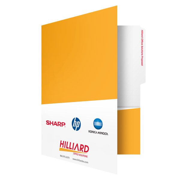 Hilliard Business Proposal File Folder (Front Open View)