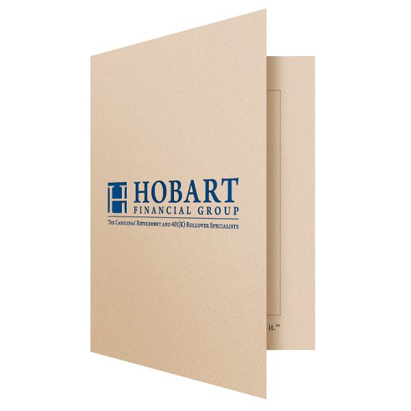 Hobart 5x7 Cardboard Photo Folder (Front Open View)