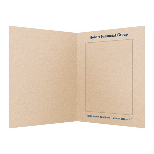 Hobart Financial Group Paper Photo Folder (Inside View)