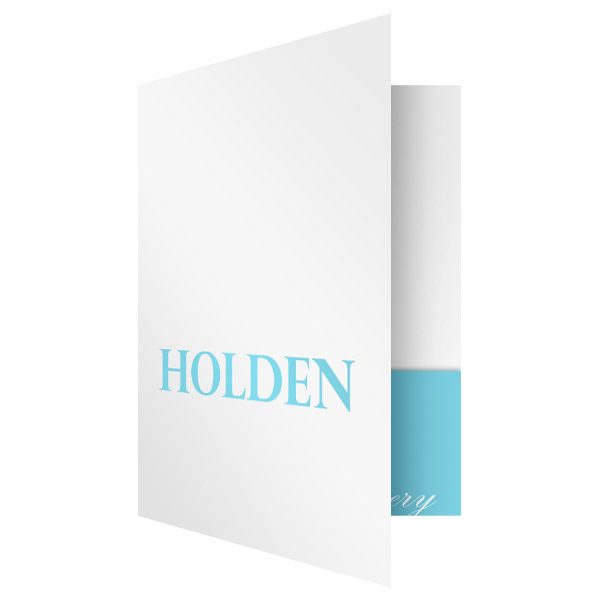 Aqua Folders for Holden Cosmetic Surgery (Front Open View)