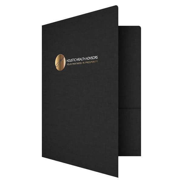 Holistic Wealth Advisors Financial Presentation Folder (Front Open View)