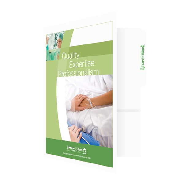 Medical File Folders for Home IV Care (Front Open View)