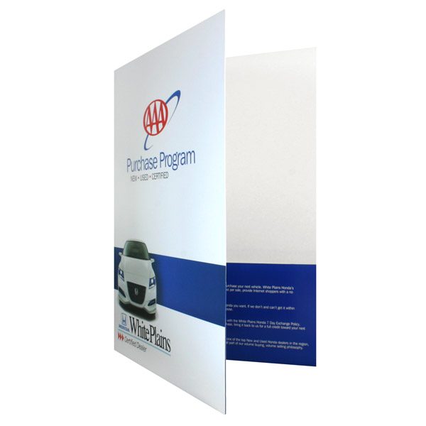 Honda-AAA New Car Purchase Presentation Folder (Front Open View)