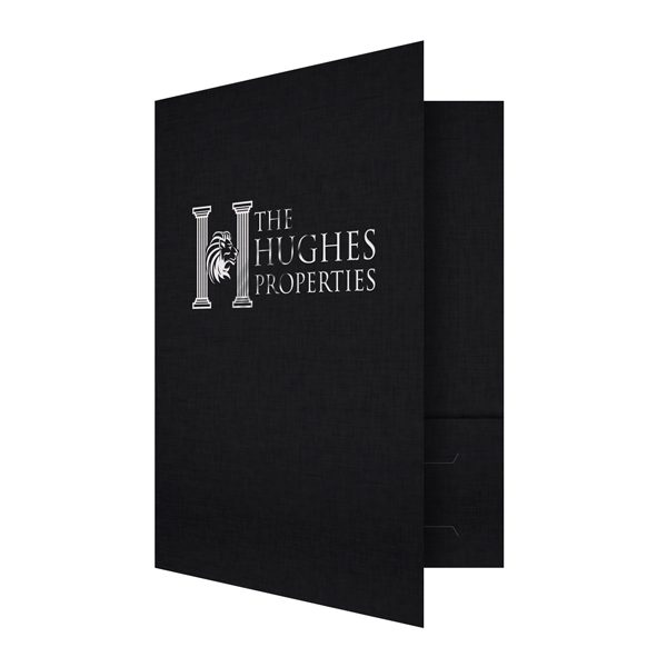 Commercial Real Estate Folders for Hughes Properties (Front Open View)