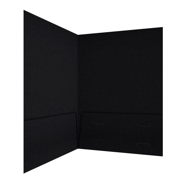 Hughes Properties Black 2-Pocket Folder (Inside Right View)