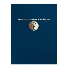 IBM Foil Stamped Presentation Folder (Front View)
