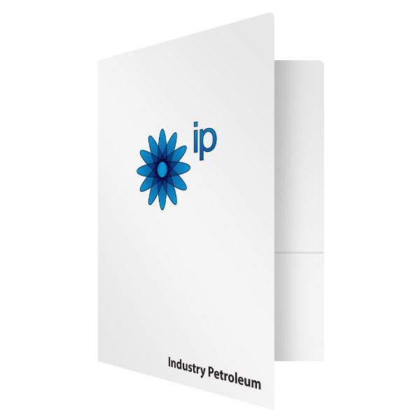 Industry Petroleum Glossy Pocket Folder (Front Open View)