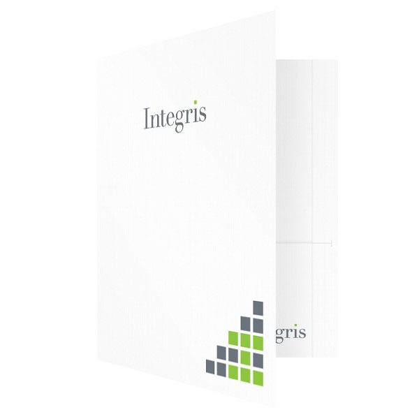 Logo Pocket Folders for Integris (Front Open View)