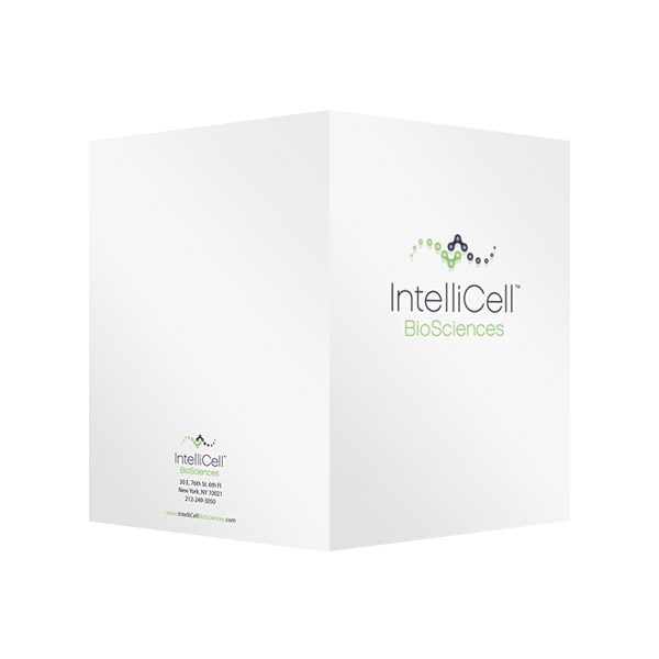 IntelliCell BioTech Company Marketing Folder (Front and Back View)