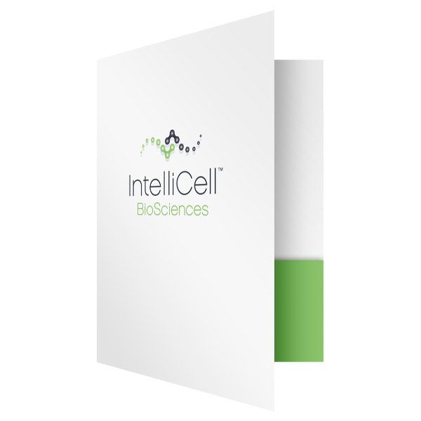 Medical Pocket Folders for IntelliCell BioSciences (Front Open View)