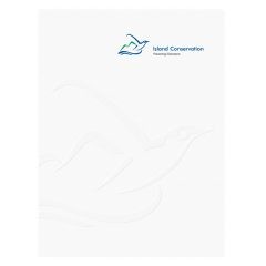 Island Conservation Embossed Presentation Folder (Front View)